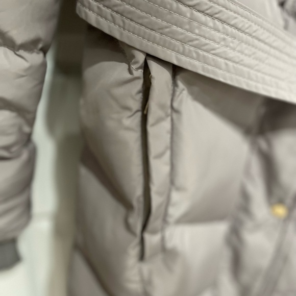 Long Hooded Puffer Jacket Grey - M - Picture 8 of 16